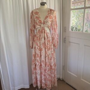 BTFL-Life Elegant Floral Maxi Dress sz M